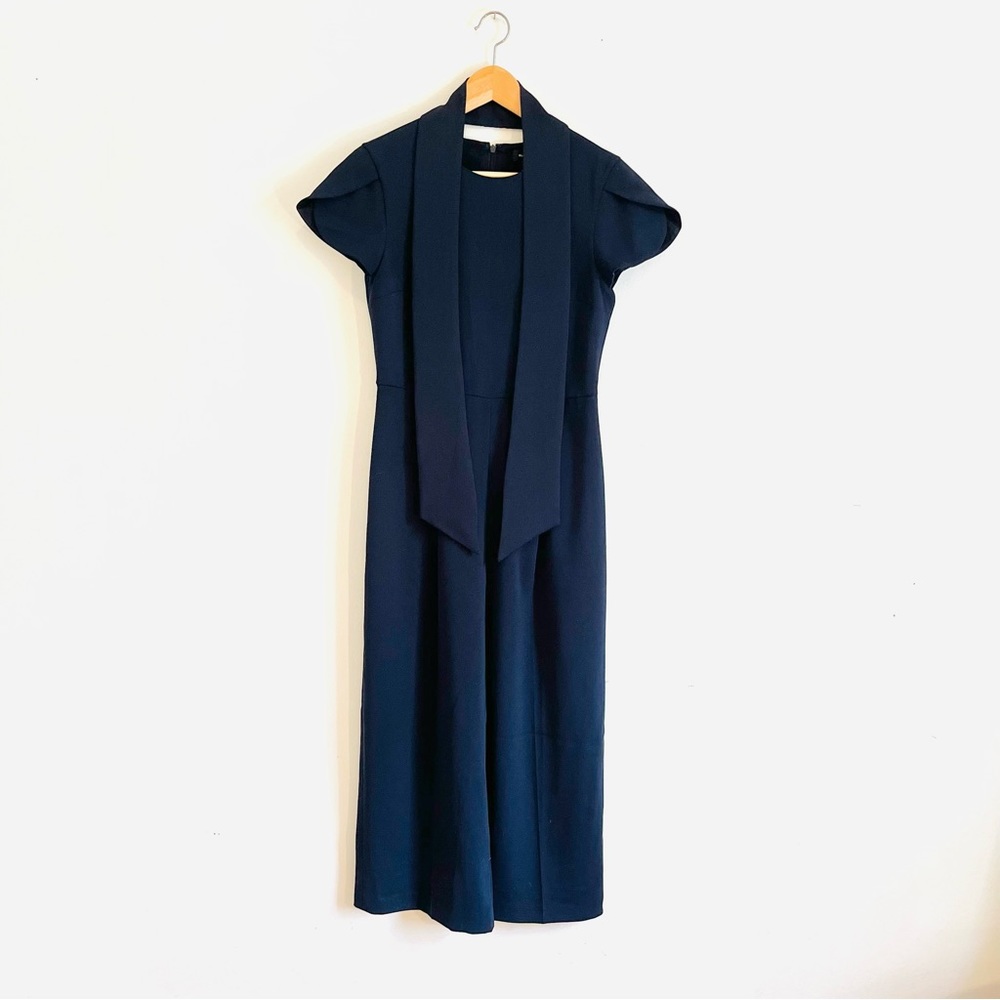 Club Monaco crepe navy jumpsuit